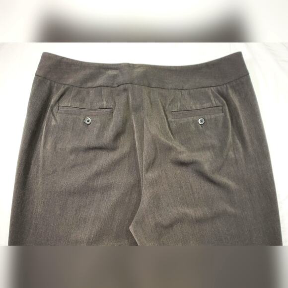RAFAELLA Cuffed Straight Leg Gray Stretch Slacks - Size 16W - Picture 9 of 12